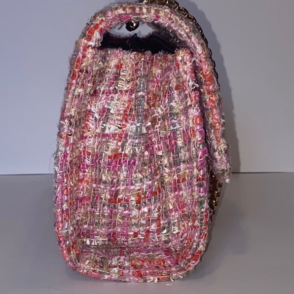 Pink Tweed Crossbody Bag - Picture 5 of 16
